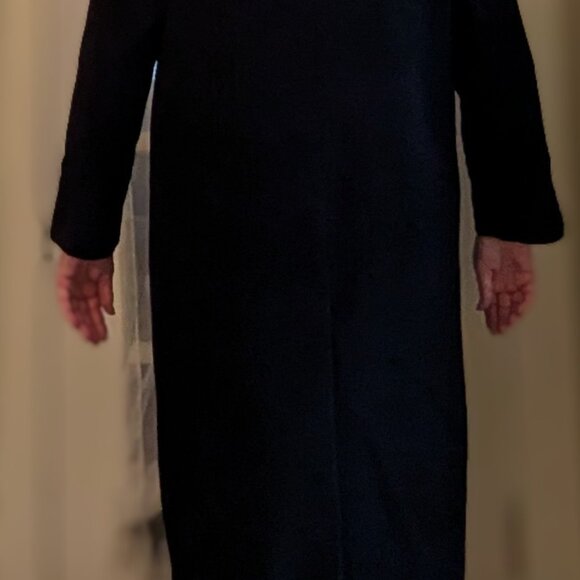 Alorna Super Fina Black button winter coat Woman's Size XL - Picture 13 of 13